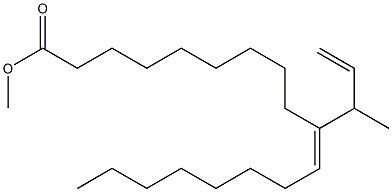 (10E)-10-(1-Methyl-2-propenyl)-10-octadecenoic acid methyl ester Structure