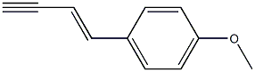 (E)-4-(4-メトキシフェニル)-3-ブテン-1-イン 化学構造式