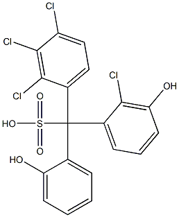 (2-Chloro-3-hydroxyphenyl)(2,3,4-trichlorophenyl)(2-hydroxyphenyl)methanesulfonic acid