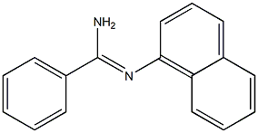 N2-(1-ナフチル)ベンズアミジン 化学構造式