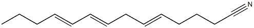 5,8,10-Tetradecatrienenitrile Structure