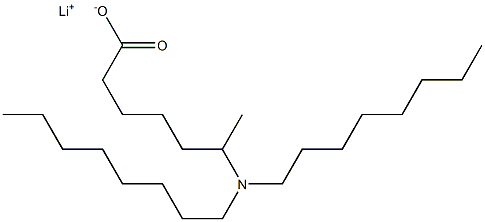 6-(Dioctylamino)heptanoic acid lithium salt 结构式