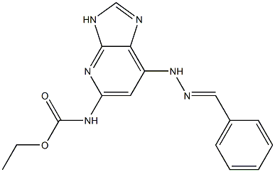 N-[7-(2-Benzylidenehydrazino)-3H-imidazo[4,5-b]pyridin-5-yl]carbamic acid ethyl ester Structure