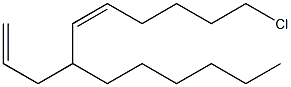 (5Z)-10-Chloro-4-hexyl-1,5-decadiene Structure