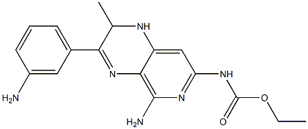 N-[(5-Amino-1,2-dihydro-3-(3-aminophenyl)-2-methylpyrido[3,4-b]pyrazin)-7-yl]carbamic acid ethyl ester Structure