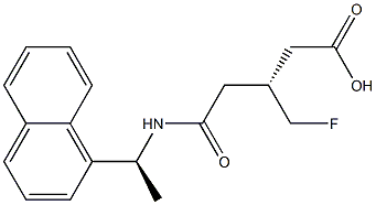 (3R)-4-[[(S)-1-(1-Naphtyl)ethyl]aminocarbonyl]-3-(fluoromethyl)butyric acid|