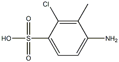 4-Amino-2-chloro-3-methylbenzenesulfonic acid Struktur