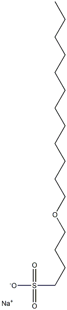 4-Dodecyloxy-1-butanesulfonic acid sodium salt Structure