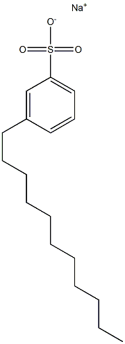 3-Undecylbenzenesulfonic acid sodium salt Structure