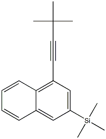 1-(3,3-Dimethyl-1-butynyl)-3-trimethylsilylnaphthalene Structure