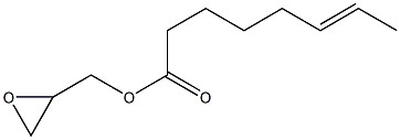 6-Octenoic acid (oxiran-2-yl)methyl ester Structure