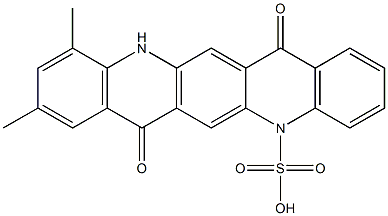 5,7,12,14-Tetrahydro-9,11-dimethyl-7,14-dioxoquino[2,3-b]acridine-5-sulfonic acid Structure