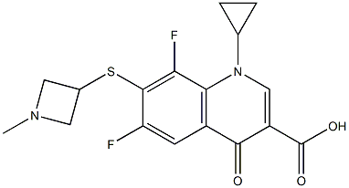 7-(1-Methylazetidin-3-yl)thio-1-cyclopropyl-6,8-difluoro-1,4-dihydro-4-oxoquinoline-3-carboxylic acid