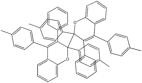 2,2',4,4'-Tetra(p-methylphenyl)-3,3'-diphenyl-2,2'-bi(2H-1-benzopyran) Structure