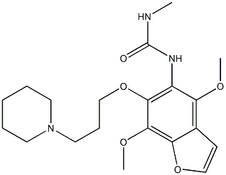 1-[4,7-Dimethoxy-6-(3-piperidinopropoxy)benzofuran-5-yl]-3-methylurea
