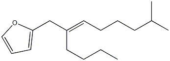 2-[(E)-2-Butyl-7-methyl-2-octenyl]furan,,结构式