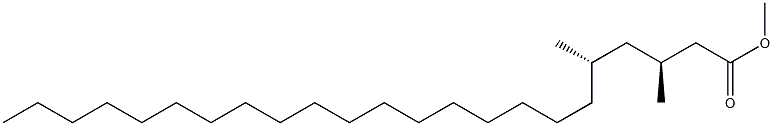 (3S,5S)-3,5-ジメチルトリコサン酸メチル 化学構造式