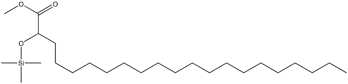 2-(Trimethylsilyloxy)henicosanoic acid methyl ester Structure