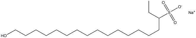  18-Hydroxyoctadecane-3-sulfonic acid sodium salt