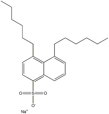 4,5-Dihexyl-1-naphthalenesulfonic acid sodium salt Struktur