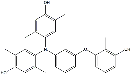 N,N-Bis(4-hydroxy-2,5-dimethylphenyl)-3-(3-hydroxy-2-methylphenoxy)benzenamine|