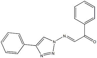 1-[2-(Phenyl)-2-oxoethylideneamino]-4-phenyl-1H-1,2,3-triazole Struktur