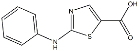 2-(フェニルアミノ)チアゾール-5-カルボン酸 化学構造式