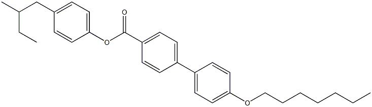  4'-(Heptyloxy)-4-biphenylcarboxylic acid p-(2-methylbutyl)phenyl ester