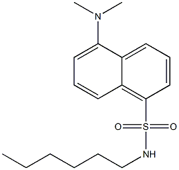 5-Dimethylamino-N-hexyl-1-naphthalenesulfonamide,,结构式