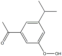 3-Acetyl-5-isopropylphenyl hydroperoxide Struktur