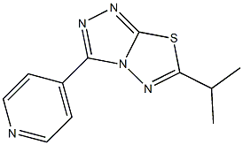 6-Isopropyl-3-(4-pyridinyl)-1,2,4-triazolo[3,4-b][1,3,4]thiadiazole Structure