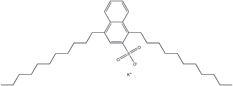 1,4-Diundecyl-2-naphthalenesulfonic acid potassium salt Struktur