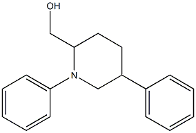 1,5-ジフェニルピペリジン-2-メタノール 化学構造式