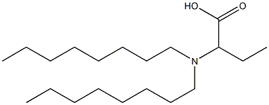  2-(Dioctylamino)butyric acid