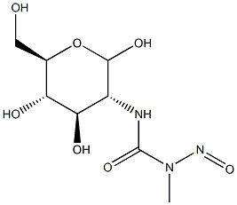 1-Methyl-1-nitroso-3-(2-deoxy-D-mannopyranos-2-yl)urea 结构式