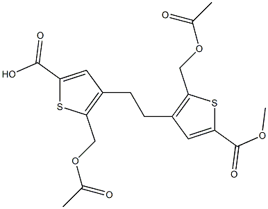 4,4'-Ethylenebis[5-(acetoxymethyl)thiophene-2-carboxylic acid methyl] ester