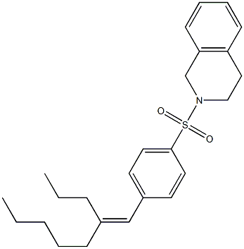 (E)-4-Nonylidene-2-tosyl-1,2,3,4-tetrahydroisoquinoline Struktur