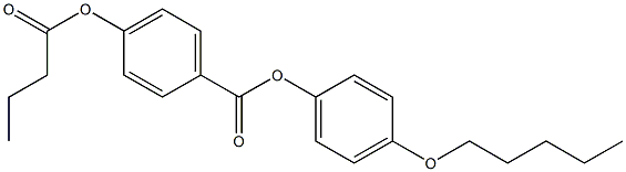 p-Butanoyloxybenzoic acid p-(pentyloxy)phenyl ester|