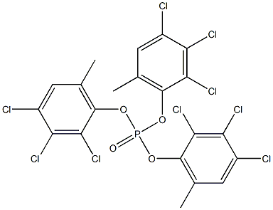 Phosphoric acid tris(2,3,4-trichloro-6-methylphenyl) ester Structure