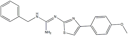2-[[Amino(benzylamino)methylene]amino]-4-(4-methoxyphenyl)thiazole
