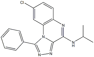 4-Isopropylamino-8-chloro-1-phenyl[1,2,4]triazolo[4,3-a]quinoxaline Structure