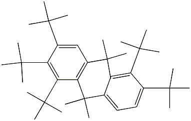 2-(2,3,4,6-Tetra-tert-butylphenyl)-2-(3,4-di-tert-butylphenyl)propane Structure