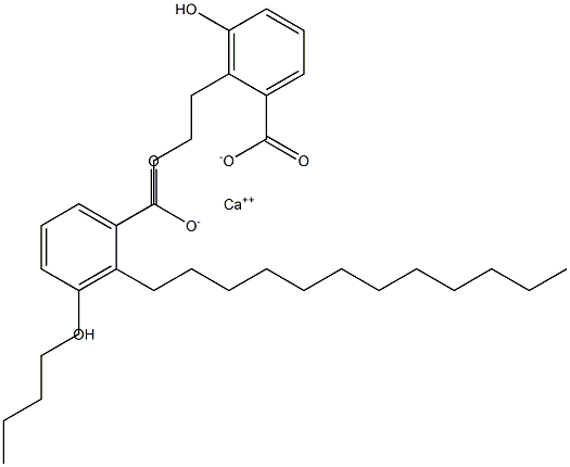Bis(2-dodecyl-3-hydroxybenzoic acid)calcium salt Struktur