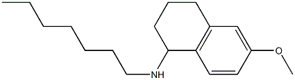 N-Heptyl-1,2,3,4-tetrahydro-6-methoxy-1-naphthalenamine 结构式