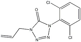 1-(2,6-Dichlorophenyl)-4-(2-propenyl)-1H-tetrazol-5(4H)-one Struktur