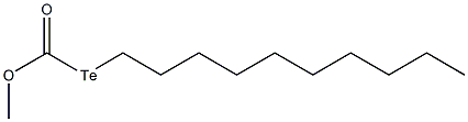 2-Telluradodecanoic acid methyl ester Structure