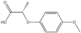 [S,(-)]-2-(p-Methoxyphenoxy)propionic acid,,结构式