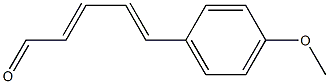 (2E,4E)-5-(4-Methoxyphenyl)-2,4-pentadienal Struktur
