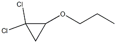 1,1-Dichloro-2-propoxycyclopropane Structure