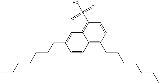 4,7-Diheptyl-1-naphthalenesulfonic acid Struktur